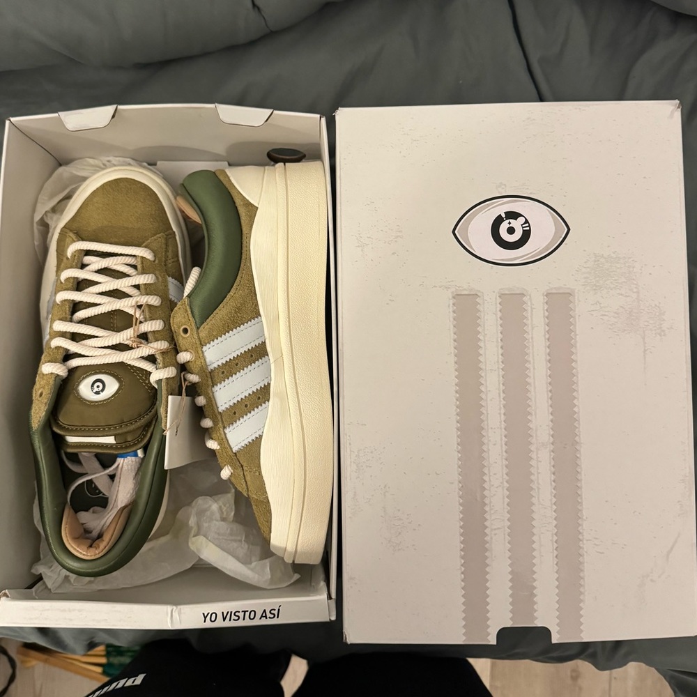 Brand new Adidas Bad Bunny x Campus Wild Moss Coachella 2023 Collection, Size 5